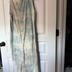 Universal Thread Green Sleeveless Halter Maxi Dress